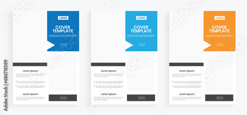 Corporate industry brochure a4 cover layout, vector a4 brochure, flyer, handbook, booklet, leaflet cover design template, annual report business concept company profile handout page design