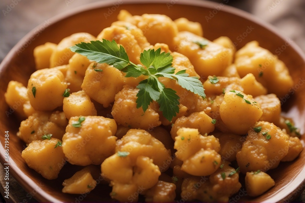Delicious Plate of Indian Aloo Gobi Delicious Plate of Indian Aloo Gobi