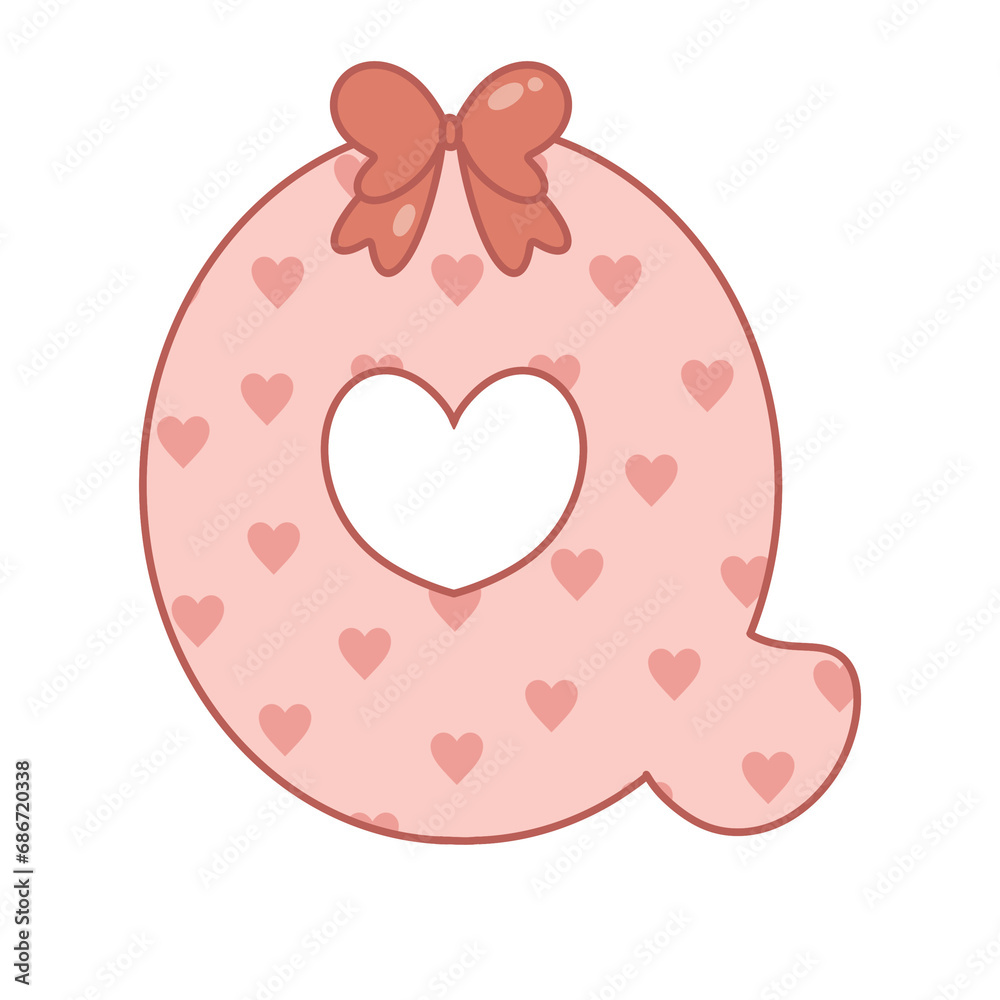 Letter Q ribbon pink valentine alphabet heart love sweet vintage retro groovy . for birthday party ,baby shower ,event, promo, logo, banner, monogram and poster. Typeset design.
Letter Q ribbon pink valentine alphabet heart love sweet vintage retro groovy . for birthday party ,baby shower ,event, promo, logo, banner, monogram and poster. Typeset design.