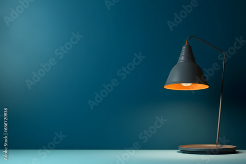 Lamp on the table.