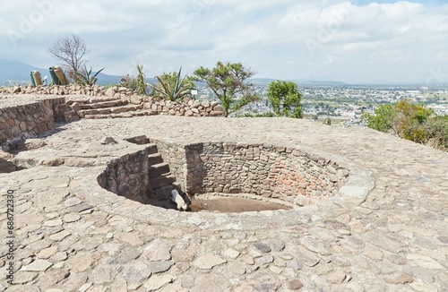 The former Aztec spa, garden and royal palace of Texcotzingo, located in Mexico State photo