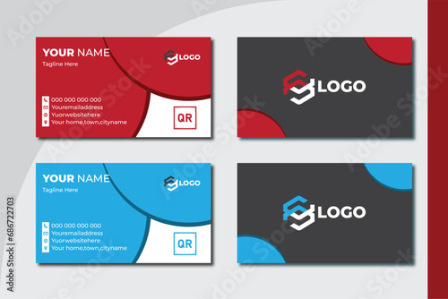 modern and clean professional business card template