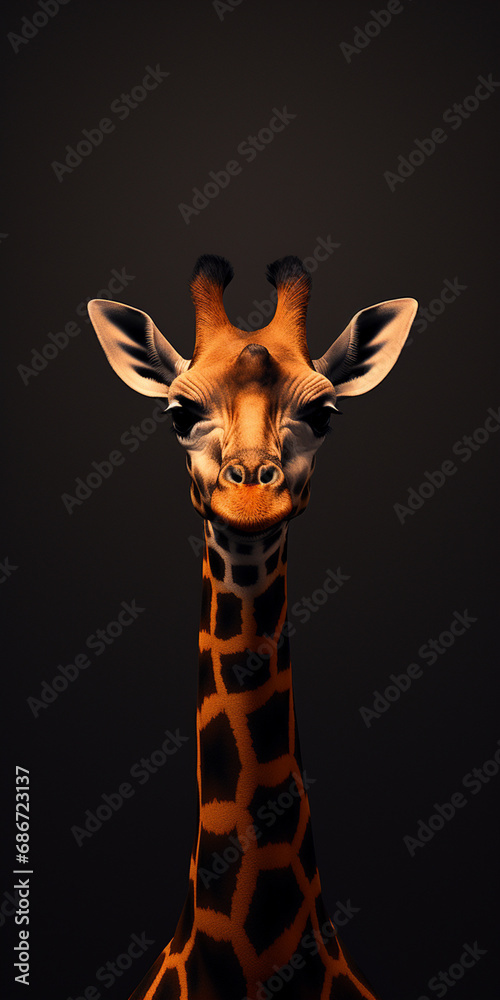Obraz premium minimal 8k animal wallpaper created with Generative Ai