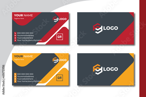 modern and clean professional business card template