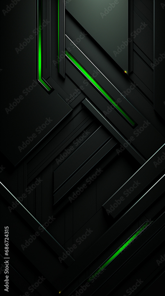 wallpaper for device, black with green accents, minimalist created with Generative Ai wallpaper for device, black with green accents, minimalist created with Generative Ai