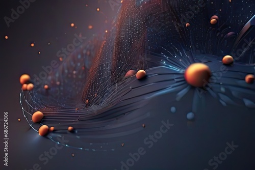 Generative AI - Abstract Background - Science technology, other worlds 