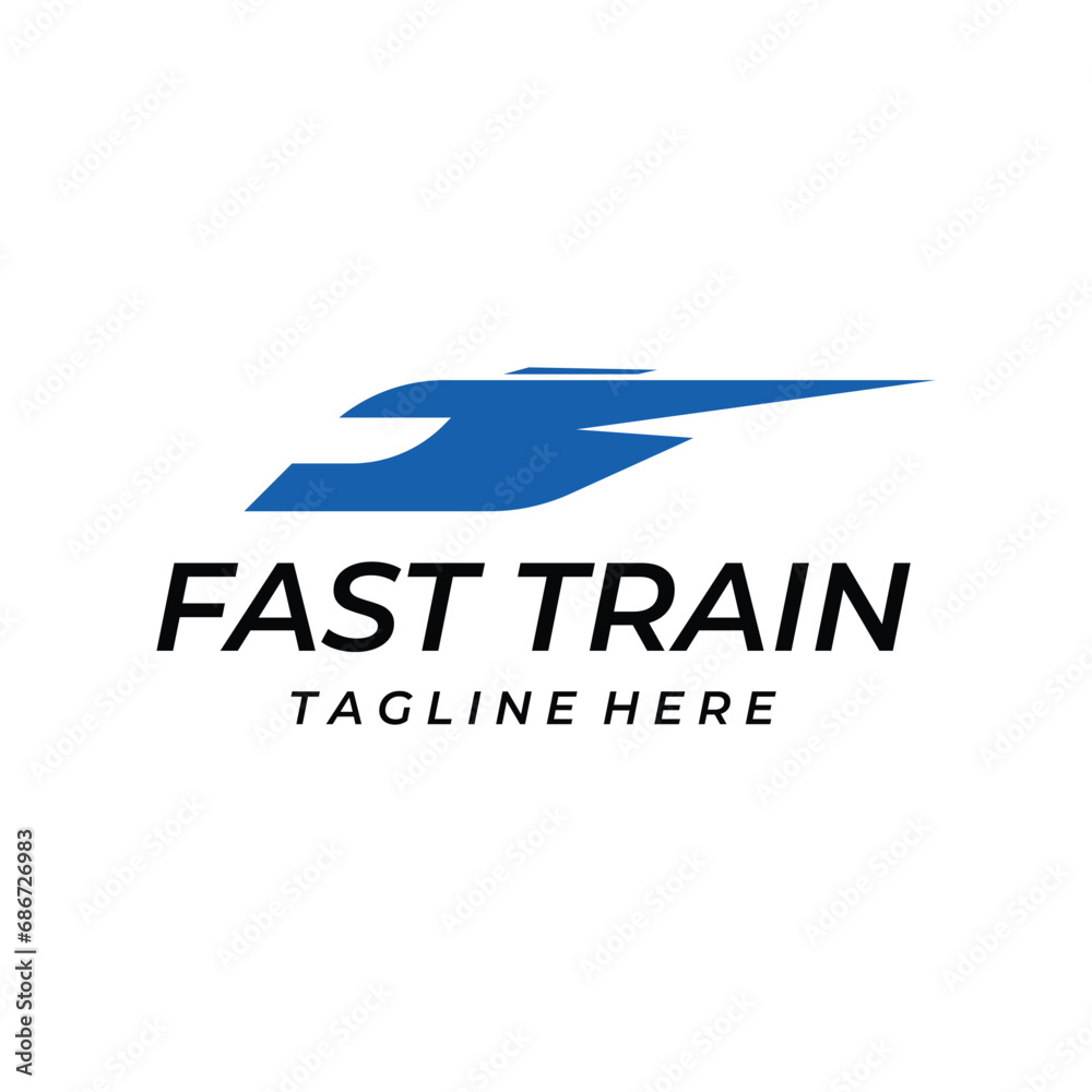 Train simple Logo Icon vector icon template design illustration