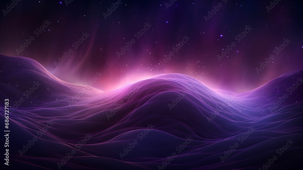 Dynamic Purple Particle Wave with Shining Dots, Digital, Landscape, Purple Particles, Dynamic Wave Dynamic Purple Particle Wave with Shining Dots, Digital, Landscape, Purple Particles, Dynamic Wave
