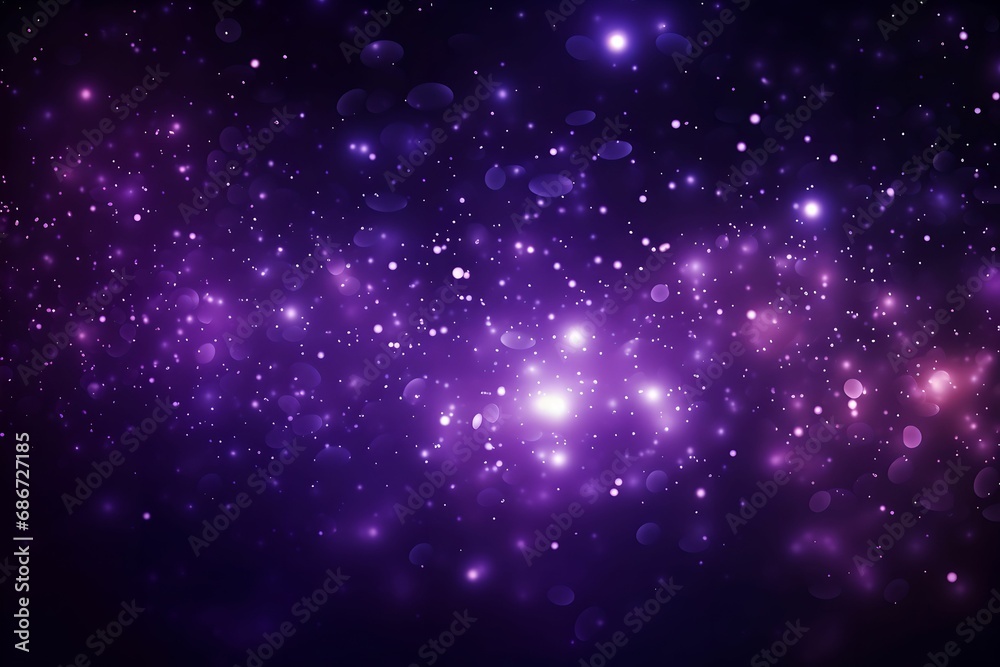 Seamless Purple Particle Pattern with Shining Dots, Purple Particles, Seamless Pattern, Abstract, Modern