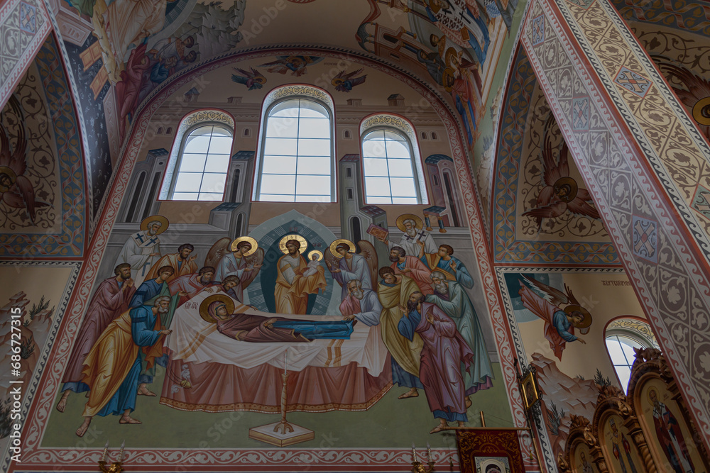 Orthodox Chapel in honor of St. Nicholas the Wonderworker in the village of Myshako, Novorossiysk, Russia, 12.11.2023