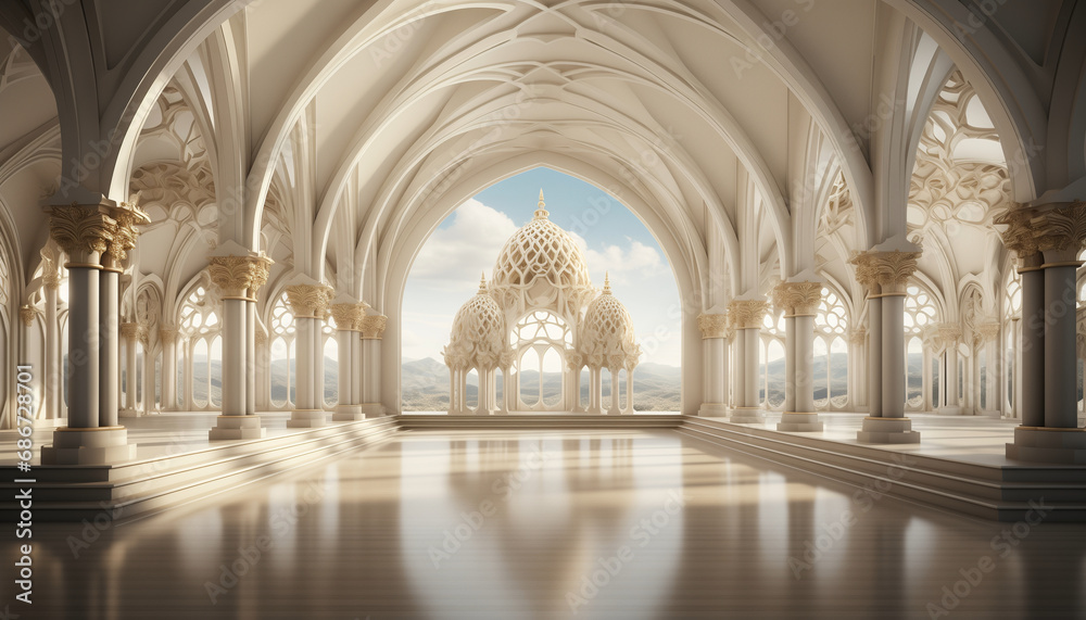White mosque dome
