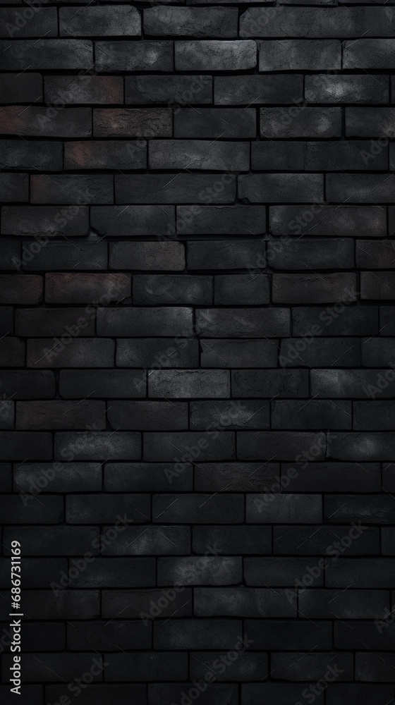 black brick wall stock photo, clean minimalist lines, minimalist designs created with Generative Ai