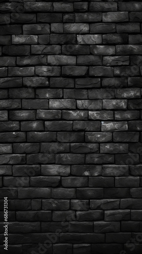 black brick wall stock photo, clean minimalist lines, minimalist designs created with Generative Ai