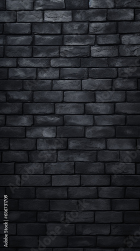 black brick wall stock photo, clean minimalist lines, minimalist designs created with Generative Ai