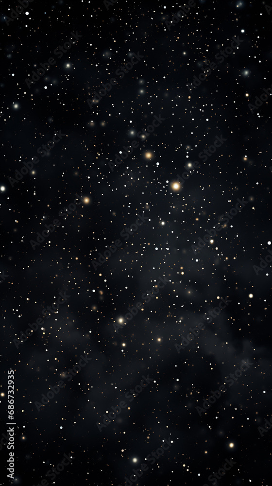 Fototapeta premium black wallpaper for devices with subtle white specks or texture created with Generative Ai