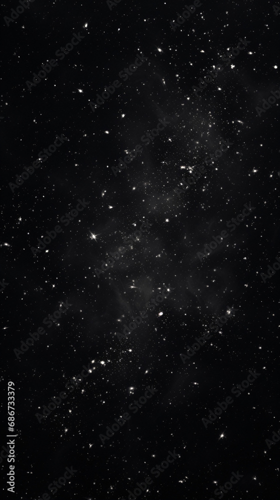 Fototapeta premium black wallpaper for devices with subtle white specks or texture created with Generative Ai