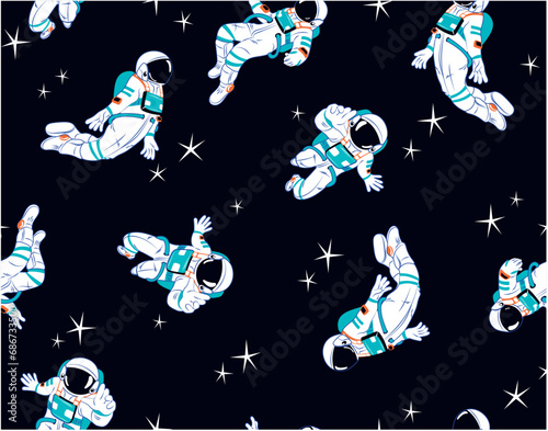 Astronauts exploring the universe