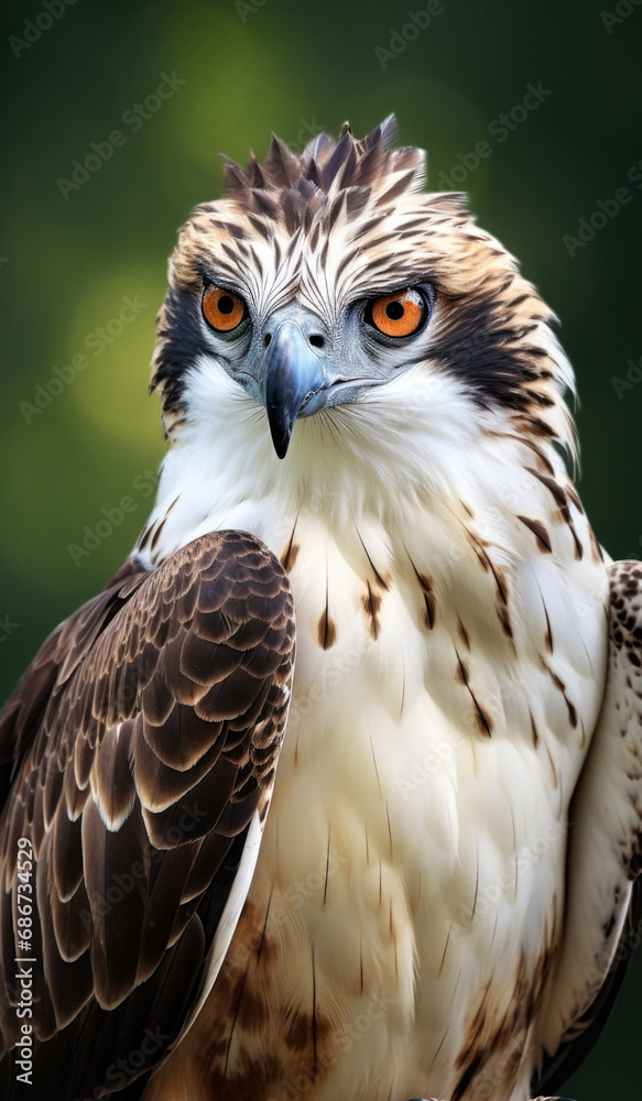 Fototapeta premium Portrait of a majestic Osprey (Pandion haliaetus) close up
