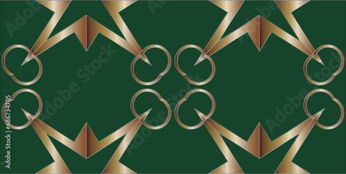 Abstract  geometric background. Dynamic shapes composition. Seamless pattern with symmetric geometric ornament. Ornamental mosaic texture.