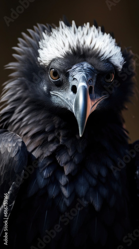 Black Vulture (Coragyps atratus) close up © pilipphoto