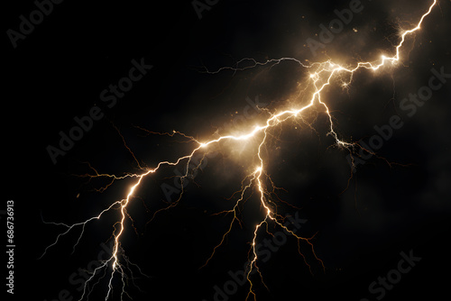 lightning in the dark sky black night illustration abstract image