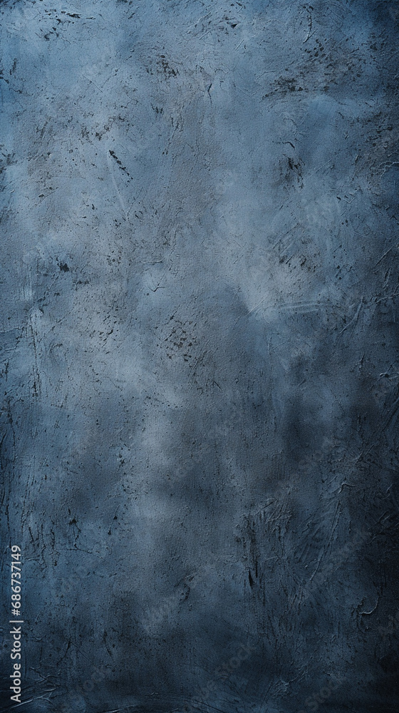 background image of texture plaster on the wall in dark blue black tones in grunge style created with Generative Ai