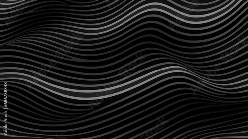 Wavy black and gray lines forming a solid three-dimensional texture