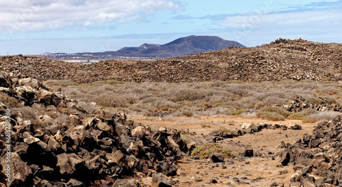 View of Lobos island - Fuerteventura, Canary Islands, Spain