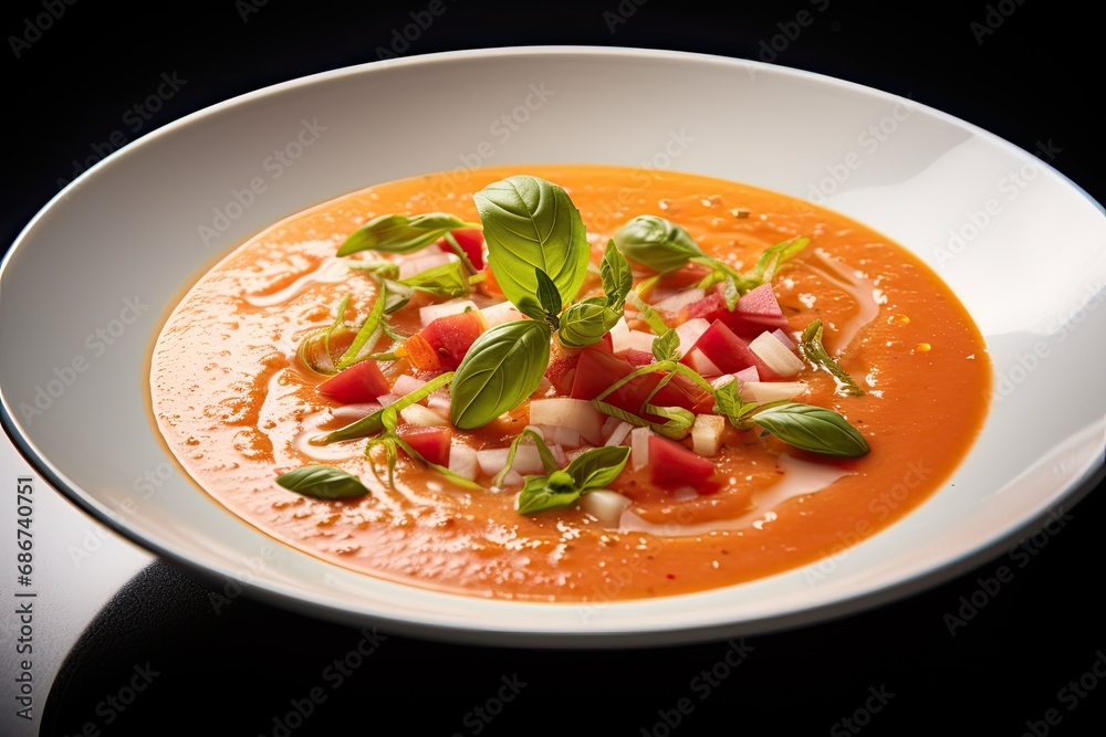 Portion of gazpacho Portion of gazpacho