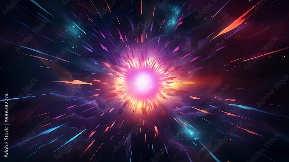 Dynamic Seamless Explosion Illustration with Vibrant Colors, energy, cosmic, burst, abstract Dynamic Seamless Explosion Illustration with Vibrant Colors, energy, cosmic, burst, abstract