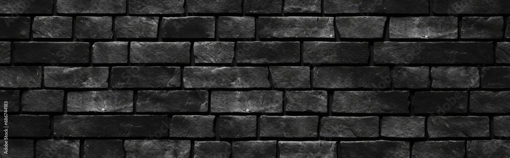 Fototapeta premium black brick wall texture, black brick patterns, brick pattern backgrounds, brick pattern wallpapers