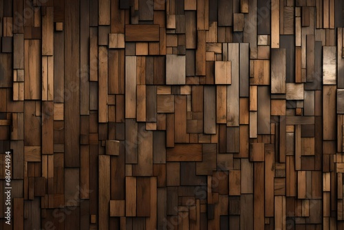 grunge wood panels 3d render