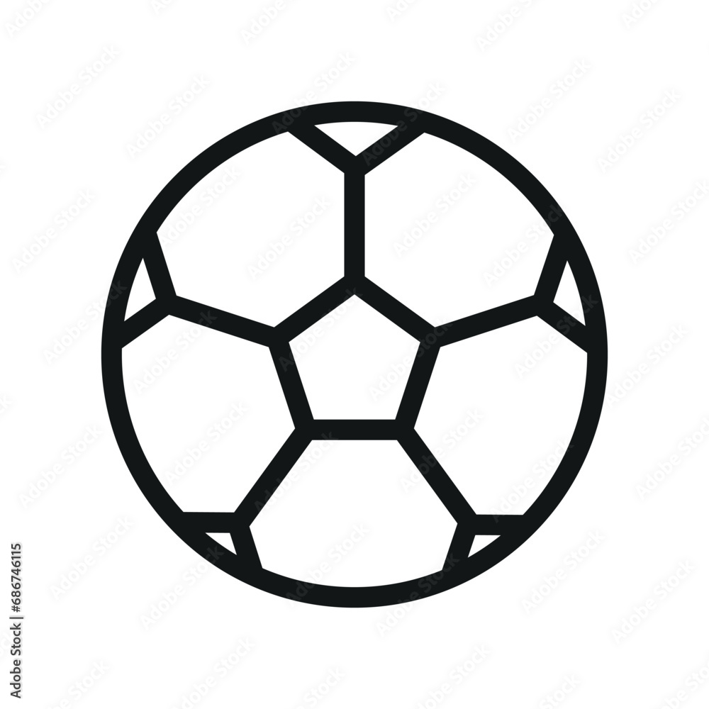 Ikona piłki nożnej.  - obrazy, fototapety, plakaty 
