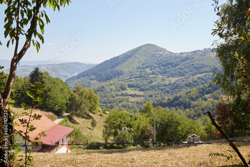 The Bosnian Pyramid in Visoko, what some call an ancient pyramid and what others call a hill photo