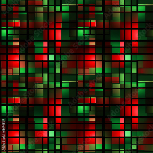 a green and red squares in pixels, seamless pattern background
