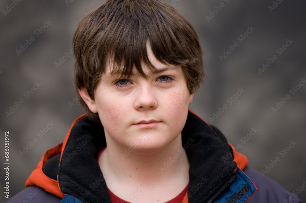 Outdoor portrait of a teenage boy; Lincoln, Nebraska, United States of America Outdoor portrait of a teenage boy; Lincoln, Nebraska, United States of America