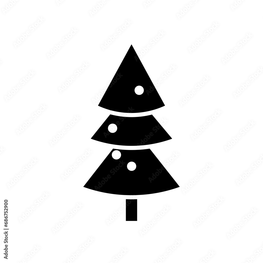 Christmas tree glyph icon Christmas tree glyph icon