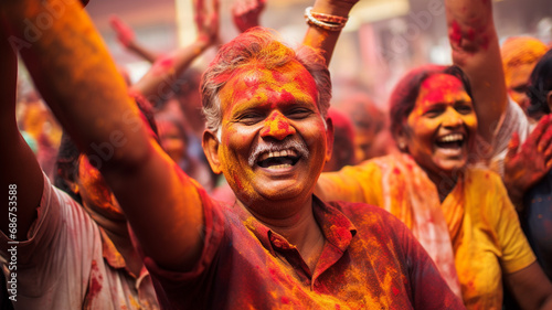 Happy Holi festival in Kolkata, India
generativa IA