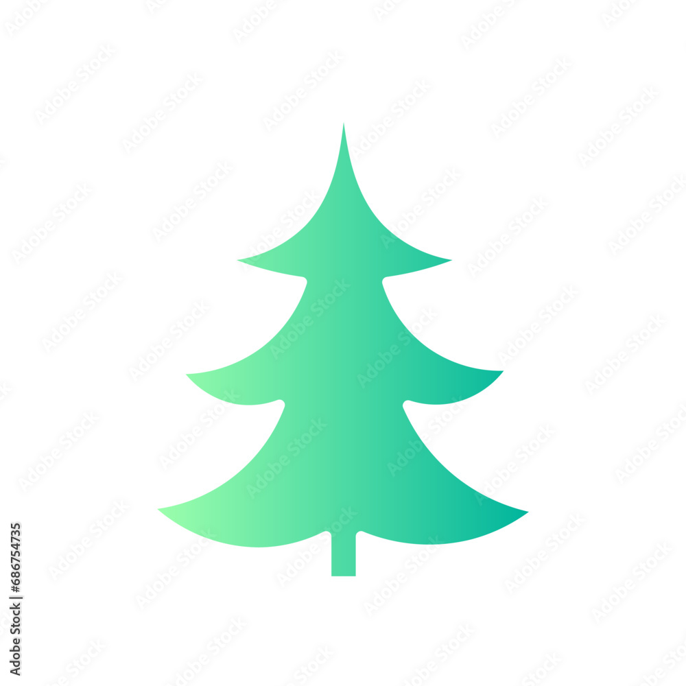Christmas tree gradient icon Christmas tree gradient icon