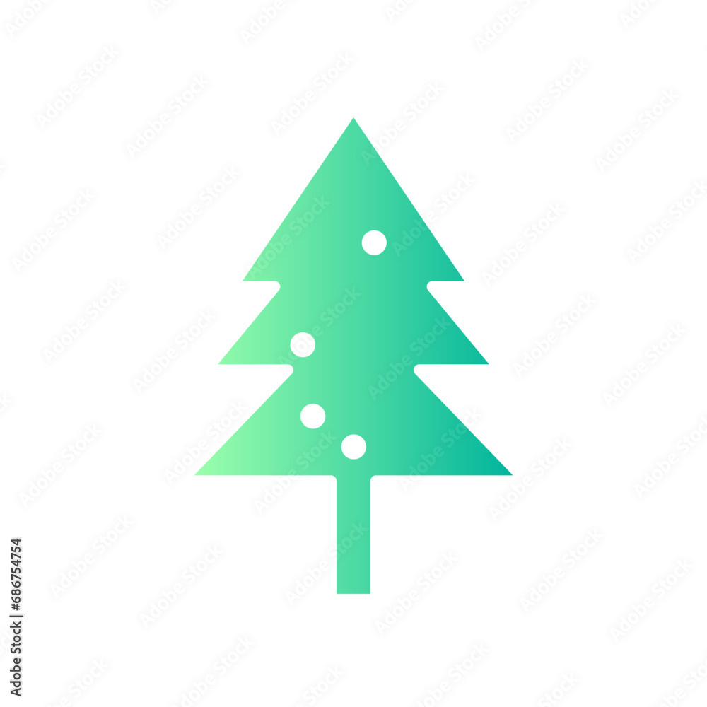Christmas tree gradient icon Christmas tree gradient icon