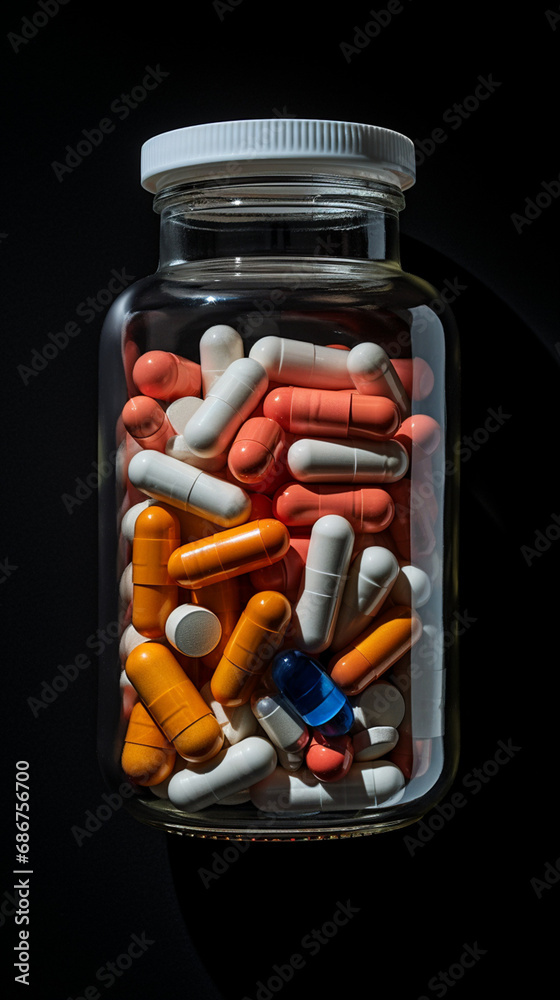image of prescription pills created with Generative Ai image of prescription pills created with Generative Ai