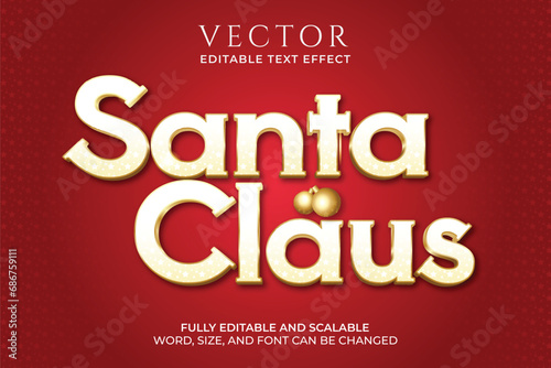 merry Christmas lettering Editable text effect