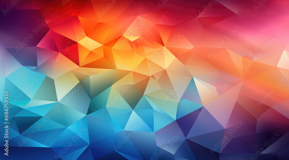 A vivid mosaic of geometric triangles forming a colourful, abstract gradient. A vivid mosaic of geometric triangles forming a colourful, abstract gradient.