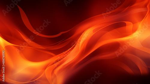 Vibrant Abstract Fire Background: Smooth Lines and Dynamic Energy - Modern Artistic Illustration of Blazing Flames for Creative Wallpaper and Powerful Design Concepts.