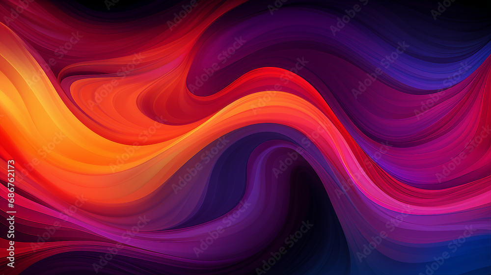 Vibrant Abstract Fire Flames on a Black Background - Creative Artistic Design with Dynamic Energy and Expressive Passion for Captivating Visuals.