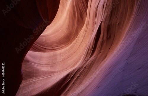 The incredible Lower Antelope Canyon, a popular slot canyon in Page, Arizona