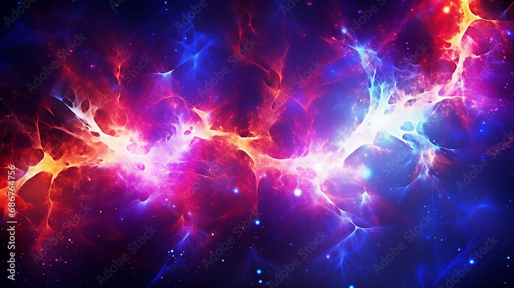 Fototapeta premium Vibrant Electric Sparks Creating Dynamic Patterns Background