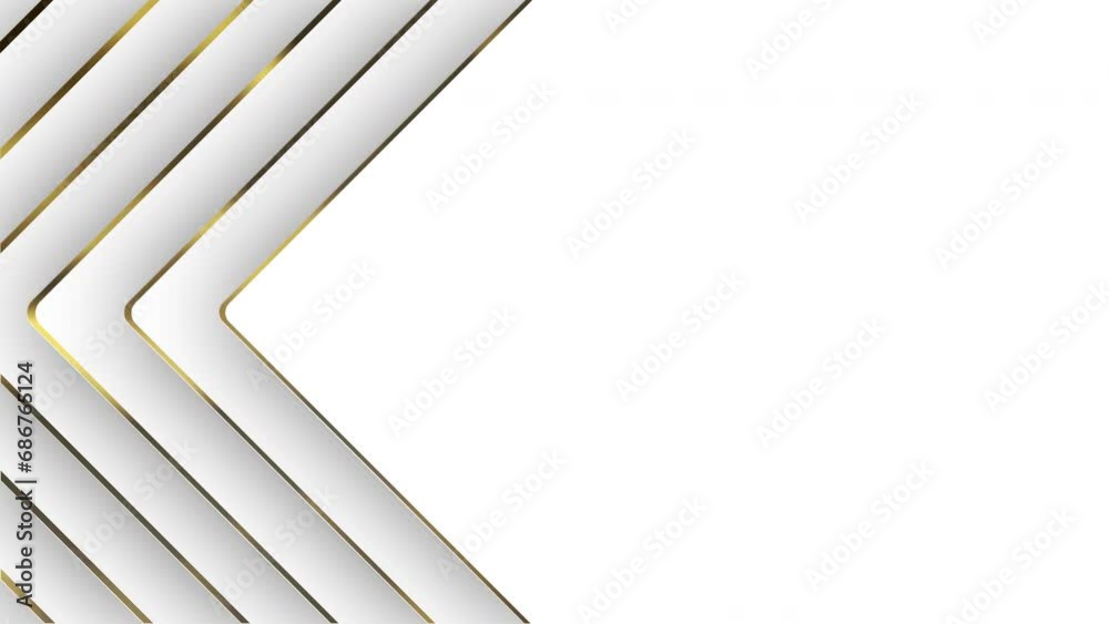 Abstract Golden Geometric Lines Animated Background. 4k Elegant Seamless Looped Luxury Golden Lines Animation on White Background. Empty Space For Text or Copy. Abstract Golden Geometric Lines Animated Background. 4k Elegant Seamless Looped Luxury Golden Lines Animation on White Background. Empty Space For Text or Copy.