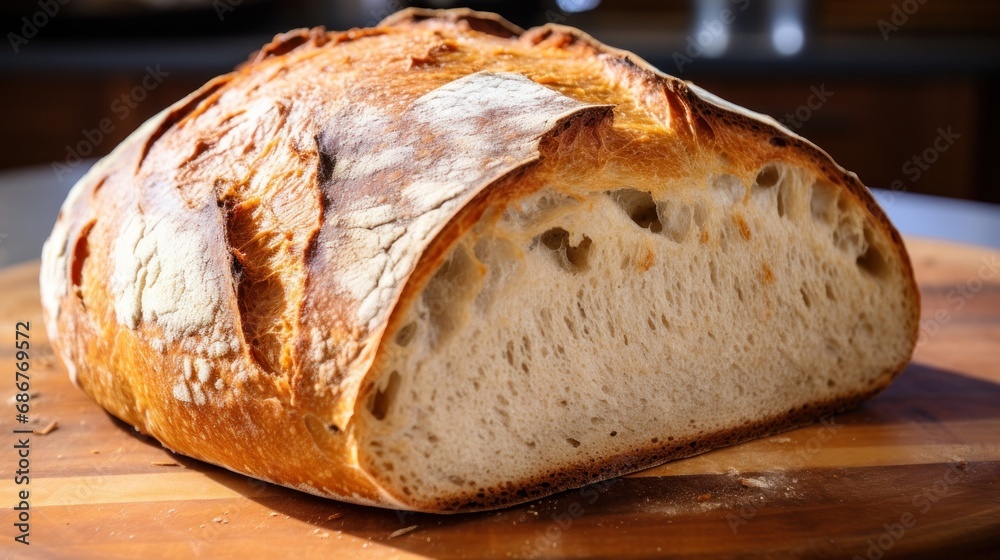 a close up of a piece of bread on a plate with a knife and a fork on the side of it. a close up of a piece of bread on a plate with a knife and a fork on the side of it.