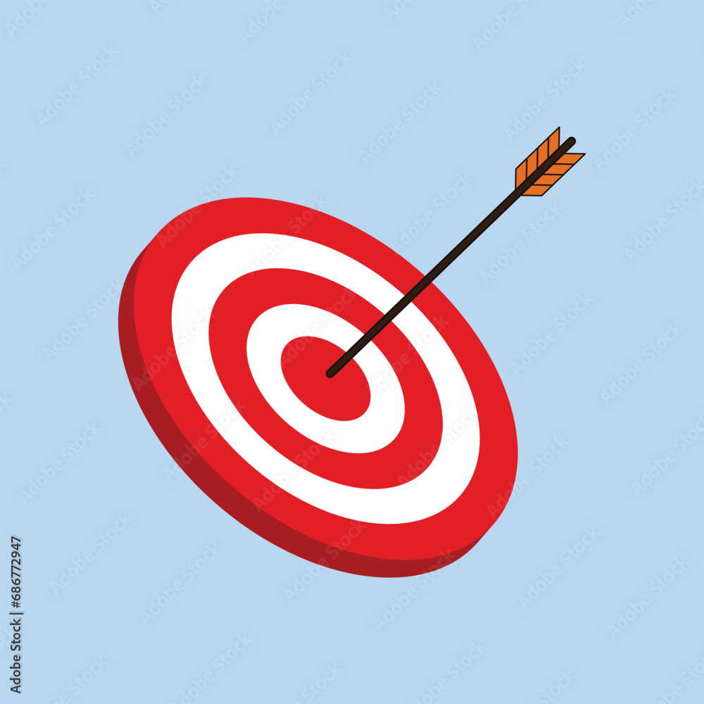 Target Aim Archery Vector Icon Illustration Life Goal Target Aim Archery Vector Icon Illustration Life Goal